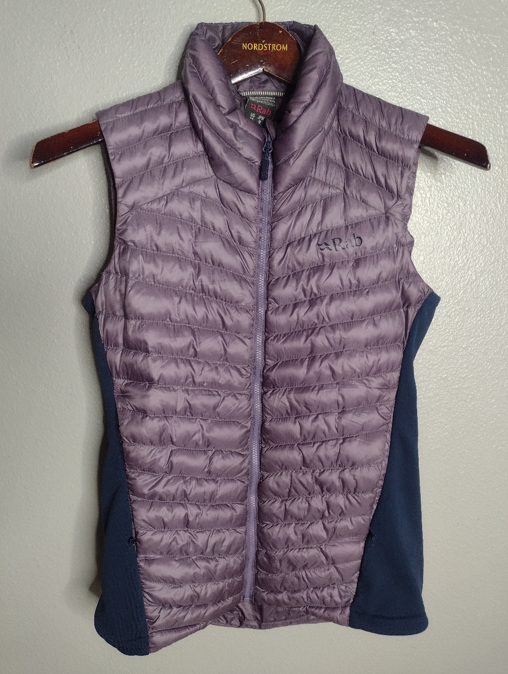 Rab Women's Cirrus Flex 2.0 Vest XS Purple Quilted Primaloft Outdoor A12